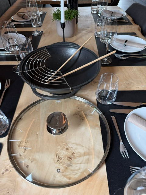 Berndes - Wok Vario Click, Ø 32 cm, mit Deckel, geeignet für alle gängigen Herdarten, inkl. Induktion