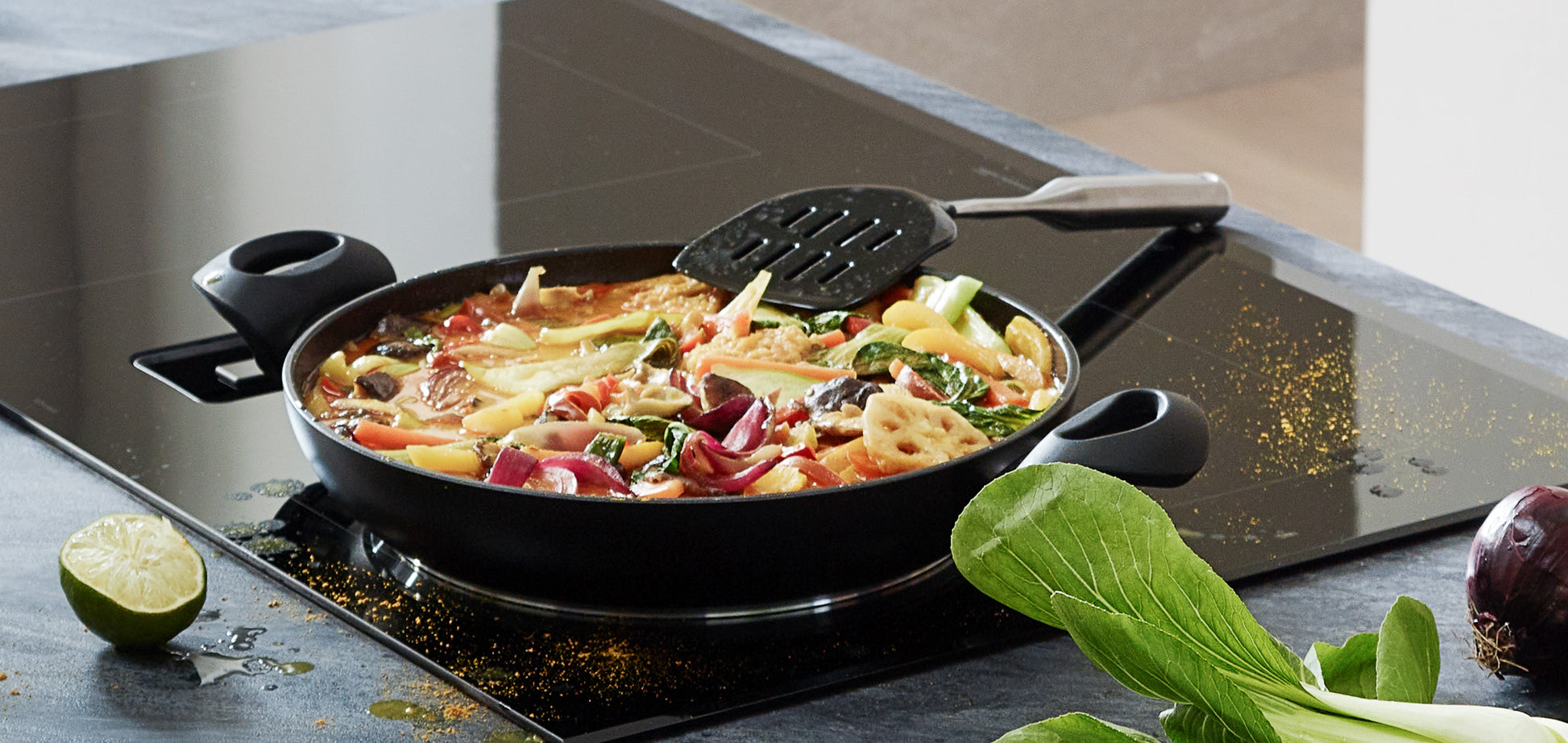 Kochen mit Bratwender aus der Fissler Serie Essential®