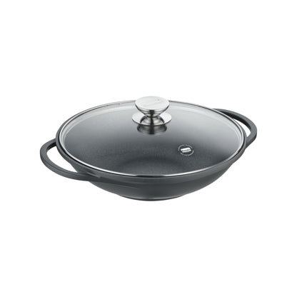 Berndes - Wok Vario Click, Ø 32 cm, mit Deckel, geeignet für alle gängigen Herdarten, inkl. Induktion