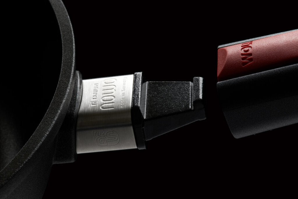 Abnehmbarer Griff der Gusspfannen der Woll Serie Nowo Titanium