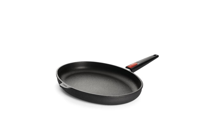 Woll - Ovale Guss-Fischpfanne Induktion, 38x28,4 cm, Nowo Titanium, Antihaft, Spülmaschinenfest