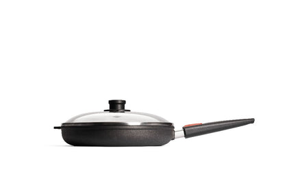 Ovale Guss-Fischpfanne mit Deckel der Woll Serie Nowo Titanium