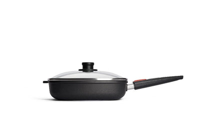 Grill- & Steakpfanne der Woll Serie Nowo Titanium mit Deckel