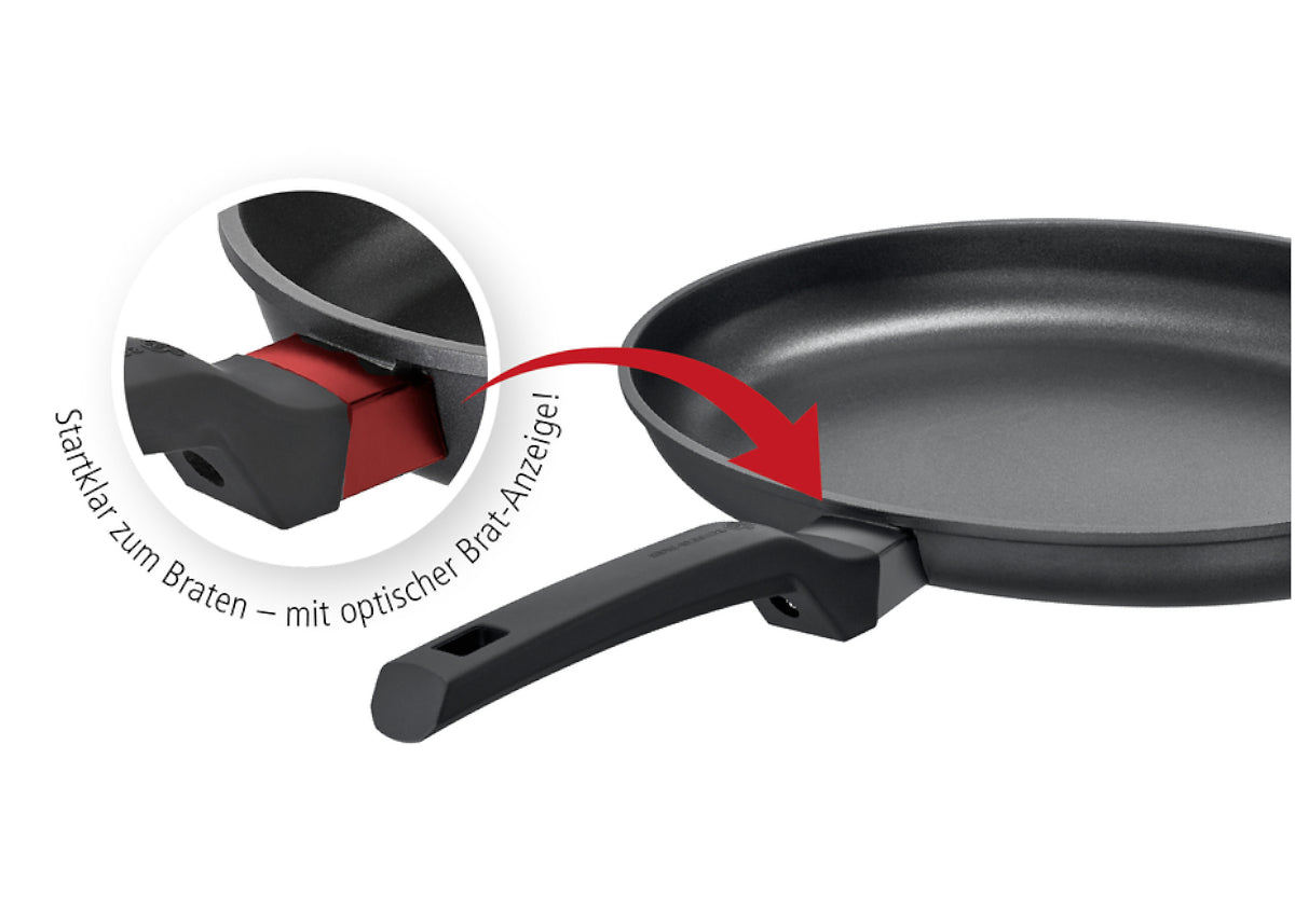 Temperaturanzeige im Griff der Fischpfanne Charisma von Schulte-Ufer