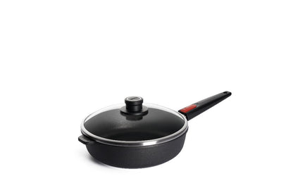 Guss-Hochrandpfanne mit Deckel der Woll Serie Nowo Titanium