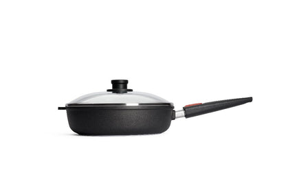Guss-Hochrandpfanne mit Deckel der Woll Serie Nowo Titanium