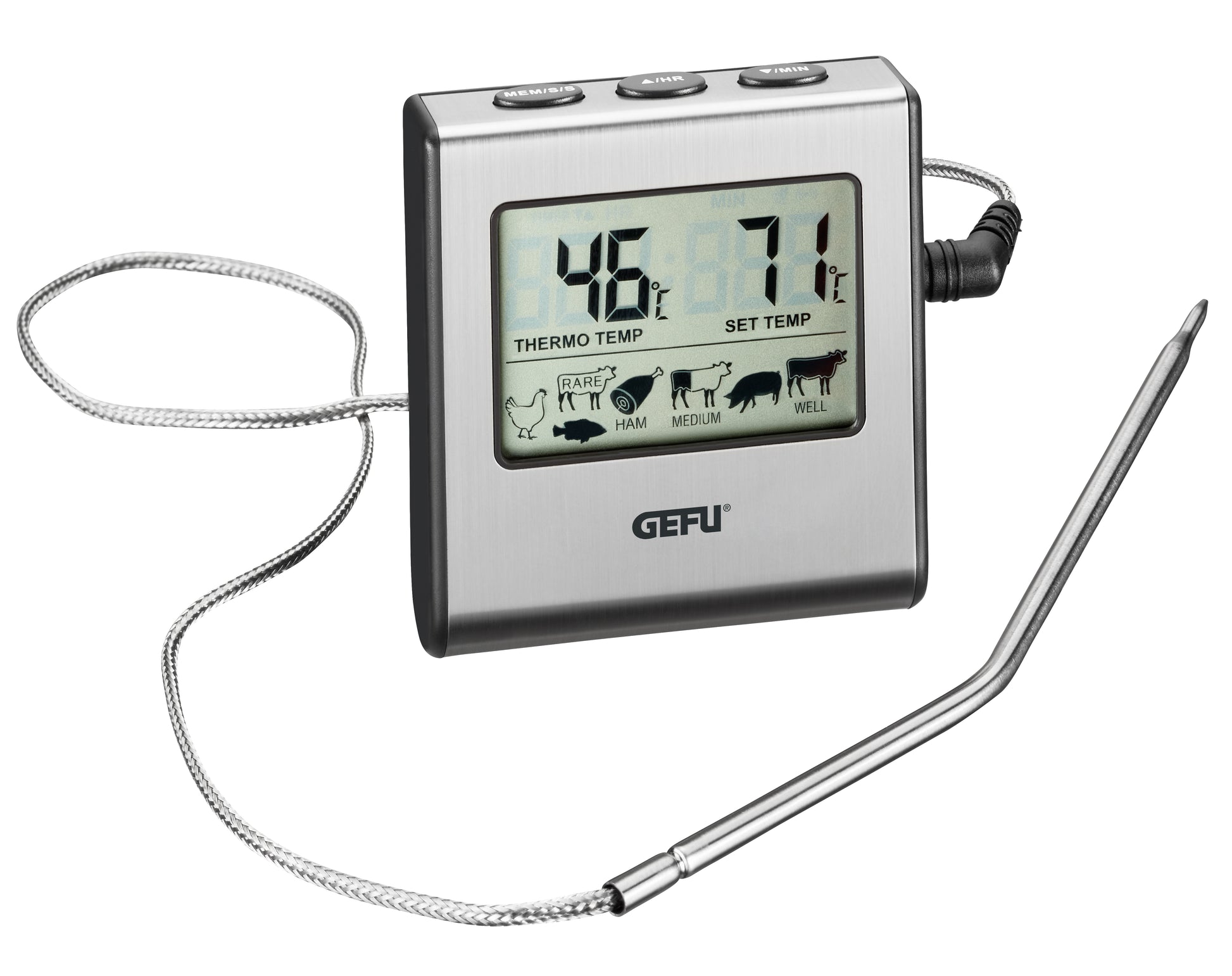 Digitales Bratenthermometer mit Timer TEMPERE von GEFU