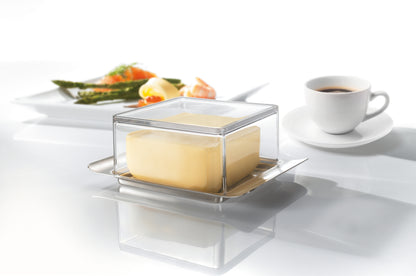 GEFU-Butterdose BRUNCH für 125 Gramm auf dem Tisch