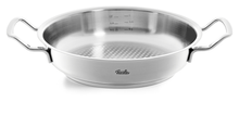 Edelstahl-Servierpfanne mit Deckel der Fissler Serie Original-Profi Collection®