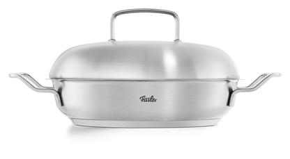 Edelstahl-Servierpfanne mit Deckel der Fissler Serie Original-Profi Collection®