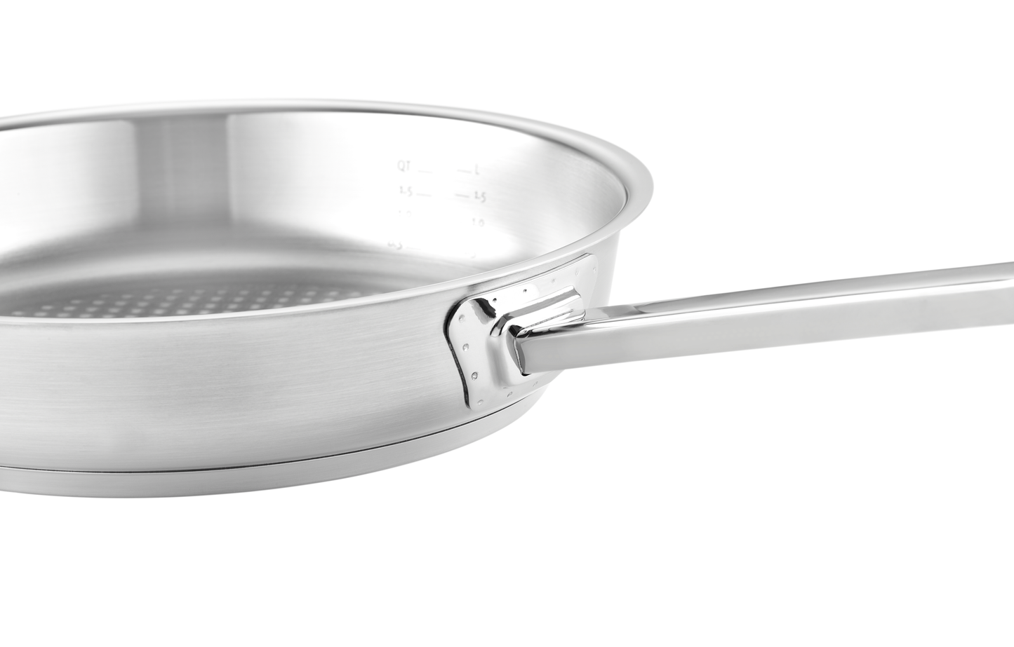 Wärmeisolierender Griff der Edelstahlpfanne der Fissler Serie Original-Profi Collection®