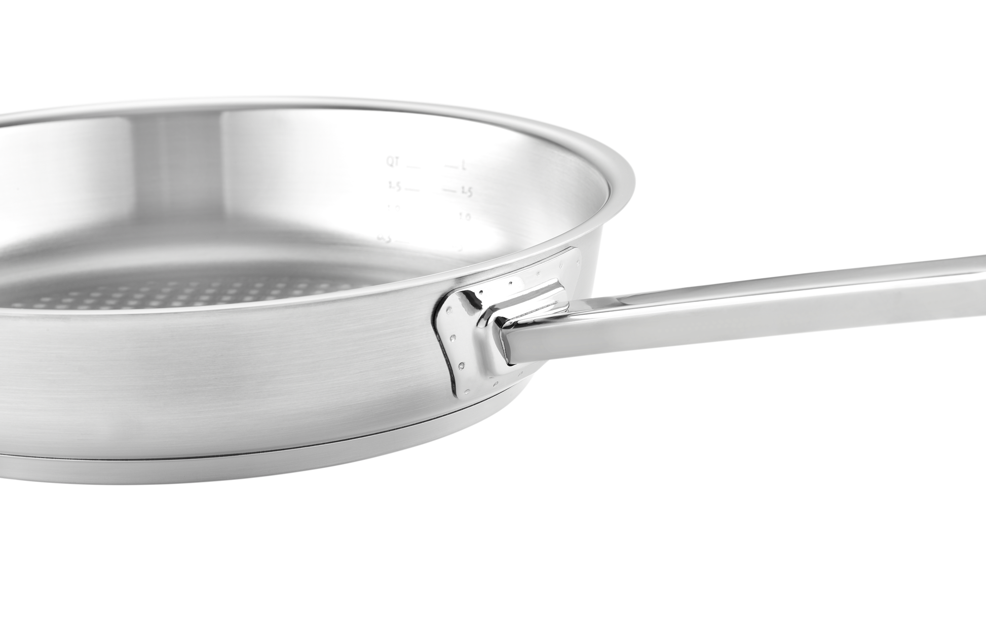 Wärmeisolierender Griff der Edelstahlpfanne der Fissler Serie Original-Profi Collection®