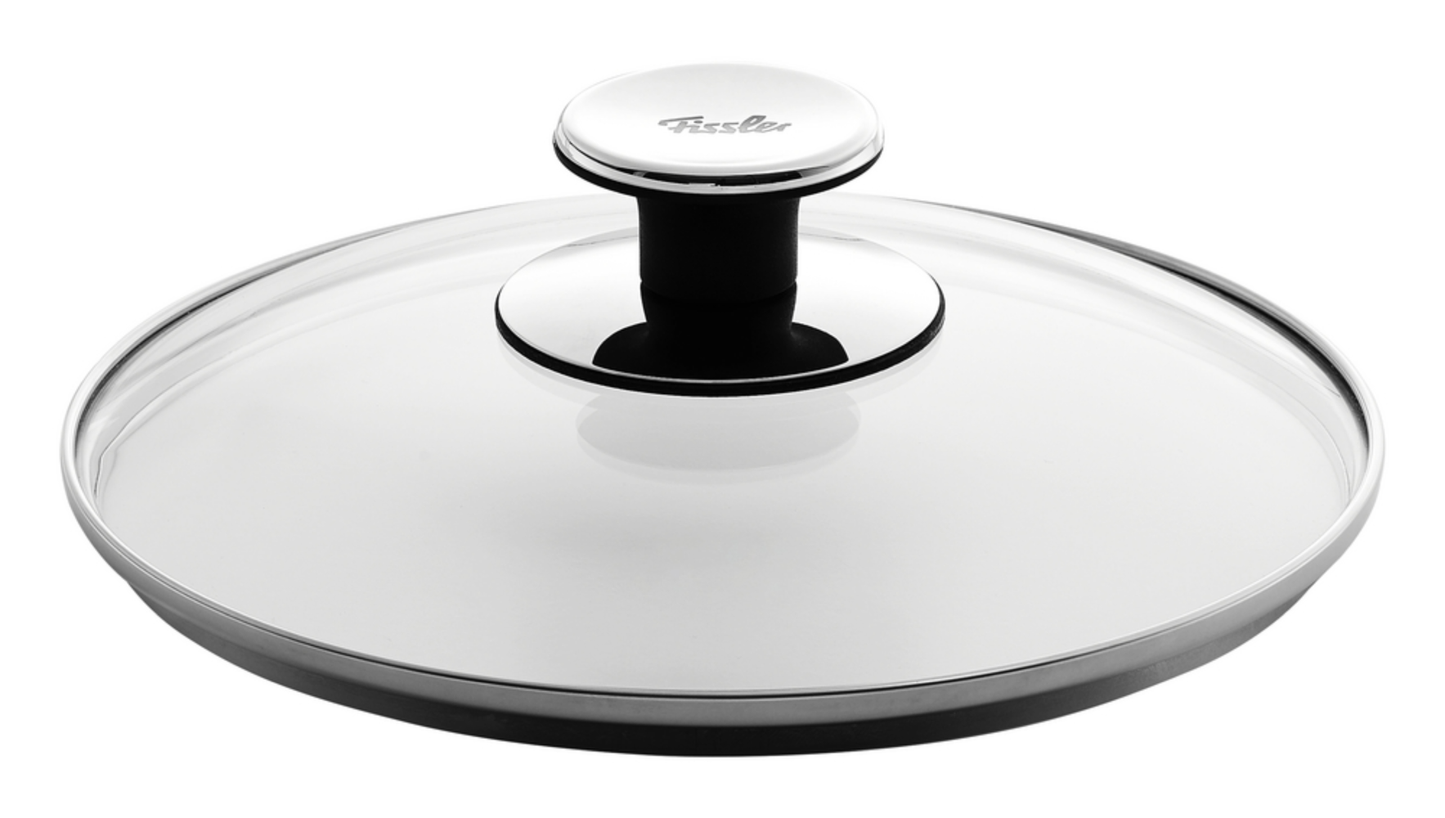 Runder Pfannendeckel der Marke Fissler