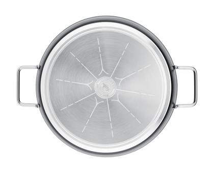 Unterseite einer Pfanne mit Fissler Cookstar® Boden