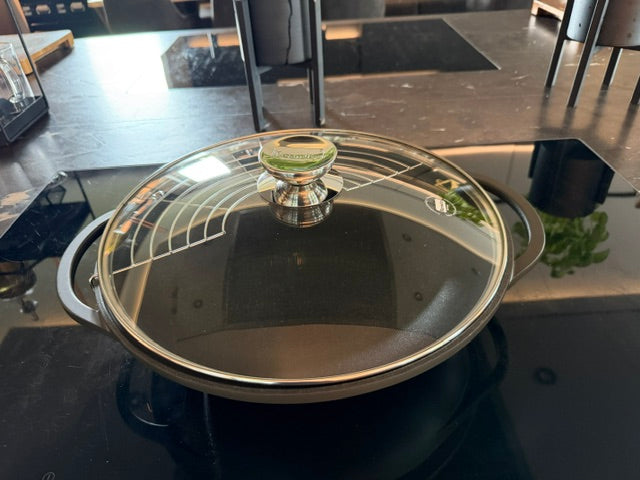 Berndes - Wok Vario Click, Ø 32 cm, mit Deckel, geeignet für alle gängigen Herdarten, inkl. Induktion