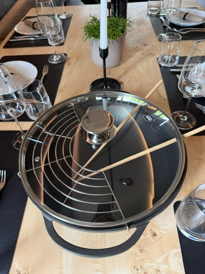 Berndes - Wok Vario Click, Ø 32 cm, mit Deckel, geeignet für alle gängigen Herdarten, inkl. Induktion