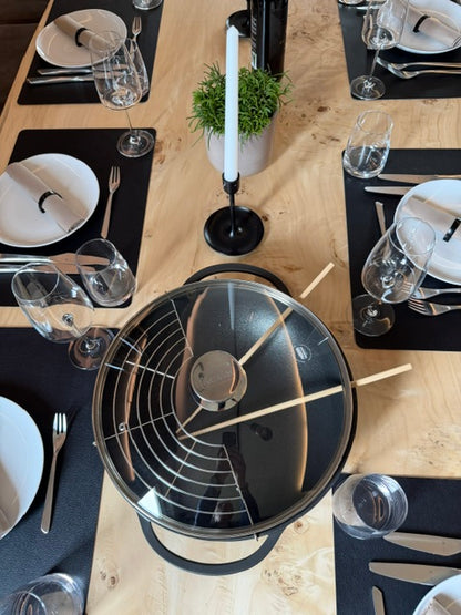 Berndes - Wok Vario Click, Ø 32 cm, mit Deckel, geeignet für alle gängigen Herdarten, inkl. Induktion