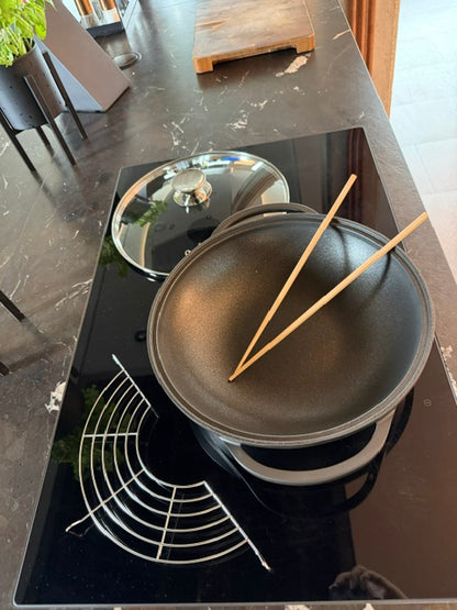 Berndes - Wok Vario Click, Ø 32 cm, mit Deckel, geeignet für alle gängigen Herdarten, inkl. Induktion