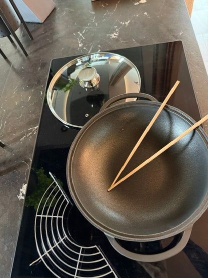 Berndes - Wok Vario Click, Ø 32 cm, mit Deckel, geeignet für alle gängigen Herdarten, inkl. Induktion