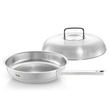 Fissler Edelstahlpfanne, Serie OPC mit Hochraumdeckel