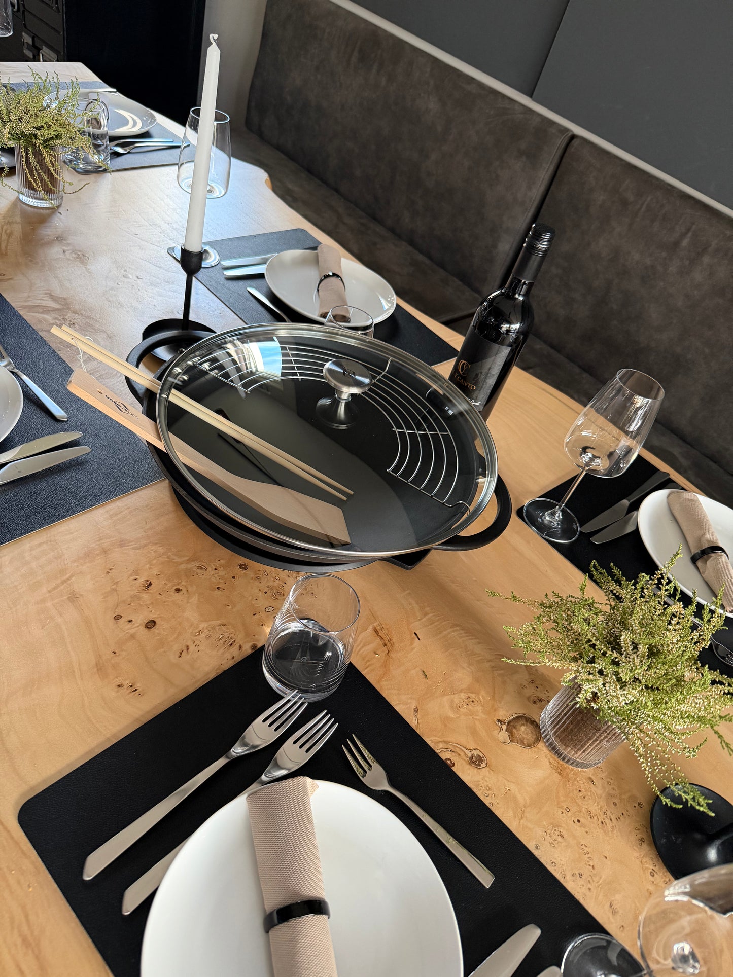 Küchenprofi-Wok-Set-Serie Provence, Ø 36 cm, mit Deckel