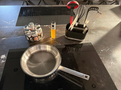 Fissler Edelstahlpfanne, Serie OPC mit Hochraumdeckel