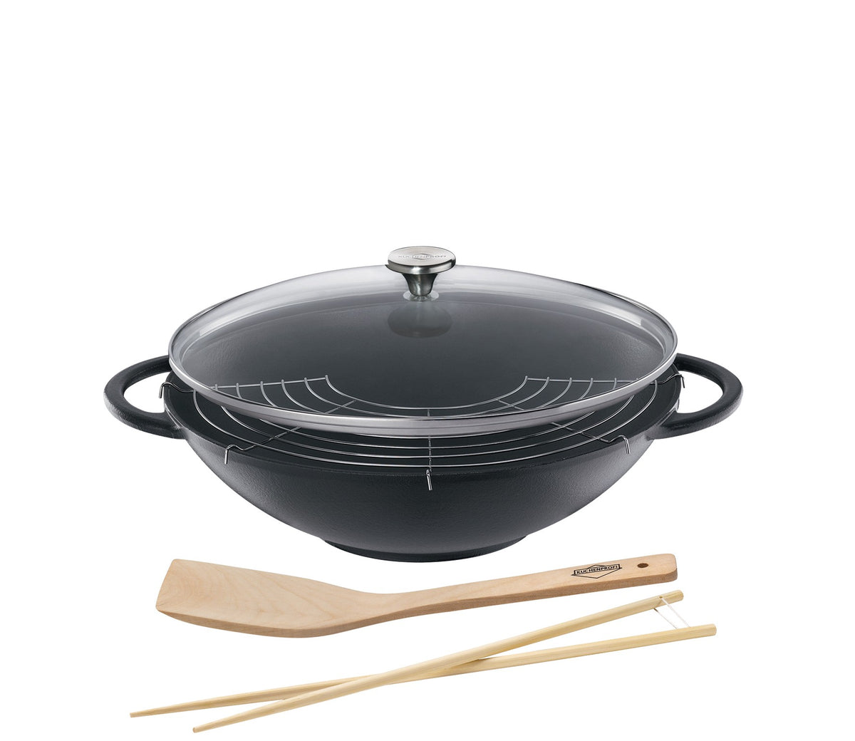 Küchenprofi-Wok-Set-Serie Provence, Ø 36 cm, mit Deckel