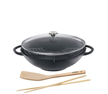 Küchenprofi-Wok-Set-Serie Provence, Ø 36 cm, mit Deckel