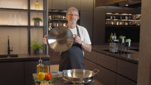 Fissler - Edelstahl-Wok Induktion, Ø 36 cm, Nanjing Wok mit Glasdeckel und Dämpfeinsatz, Spülmaschinengeeignet