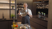 Fissler - Edelstahl-Servierpfanne Induktion, Ø 24-28 cm Original-Profi Collection® mit Novogrill®, Spülmaschinengeeignet