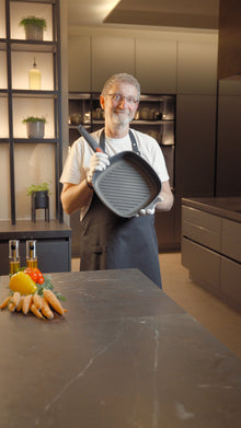 Woll - Viereckige Steakpfanne Induktion, 28x28 cm, Nowo Titanium, Antihaft, Spülmaschinenfest